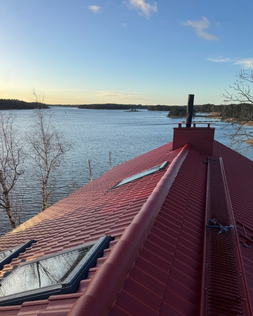 Kattoremontti Marttila - katon alusrakenteet ja ruoteet asennusvaiheessa